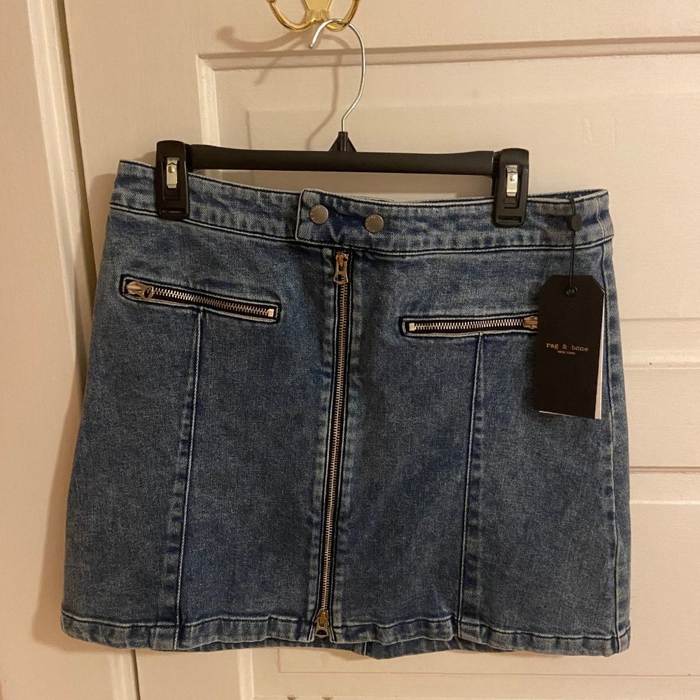 NWT Rag & Bone Isabel Denim Skirt - Picture 3 of 6